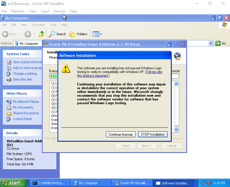Guest Additions Error
